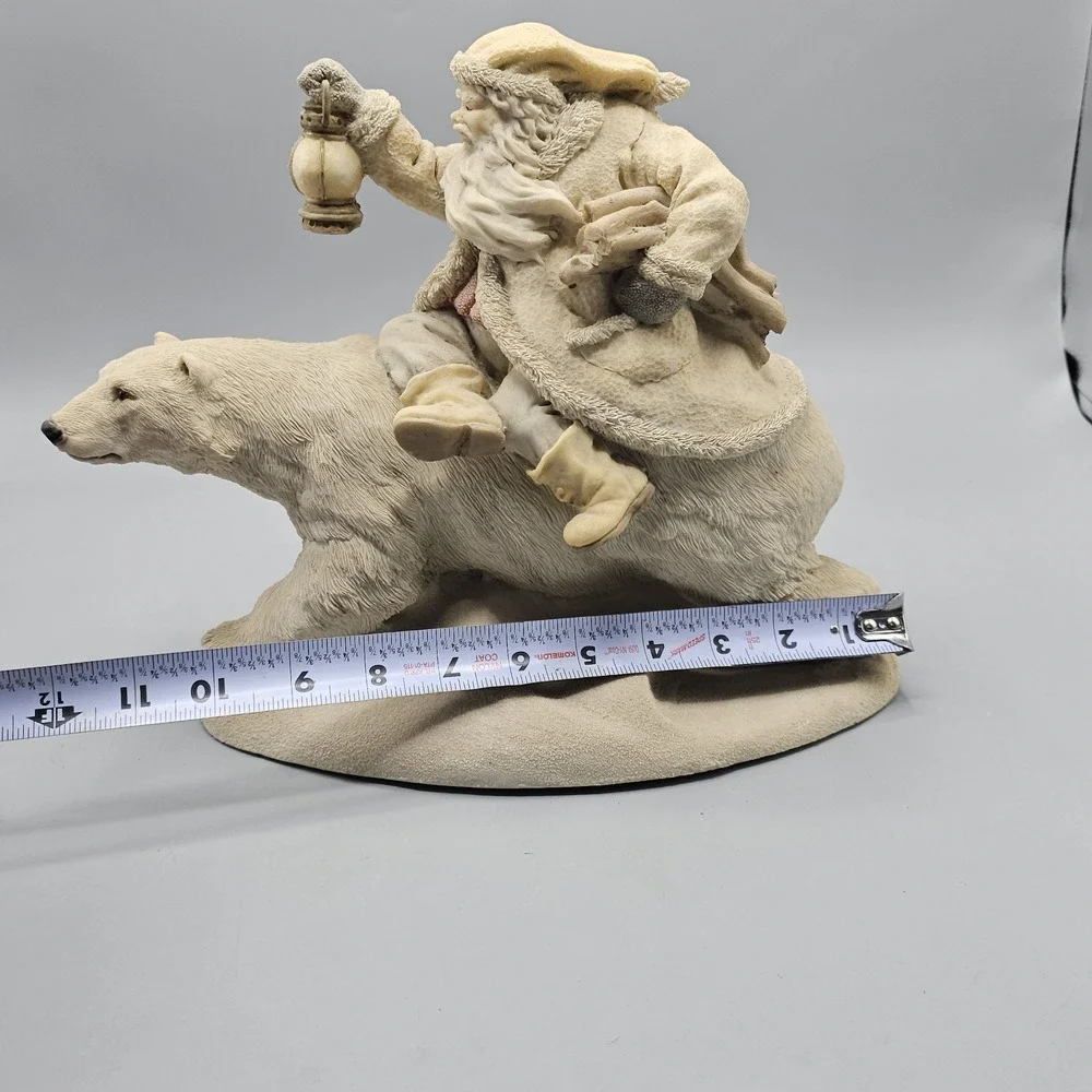 Vtg The Legend of Santa Claus Into the Wind Polar Bear 1995 Ken Memoli Victorian